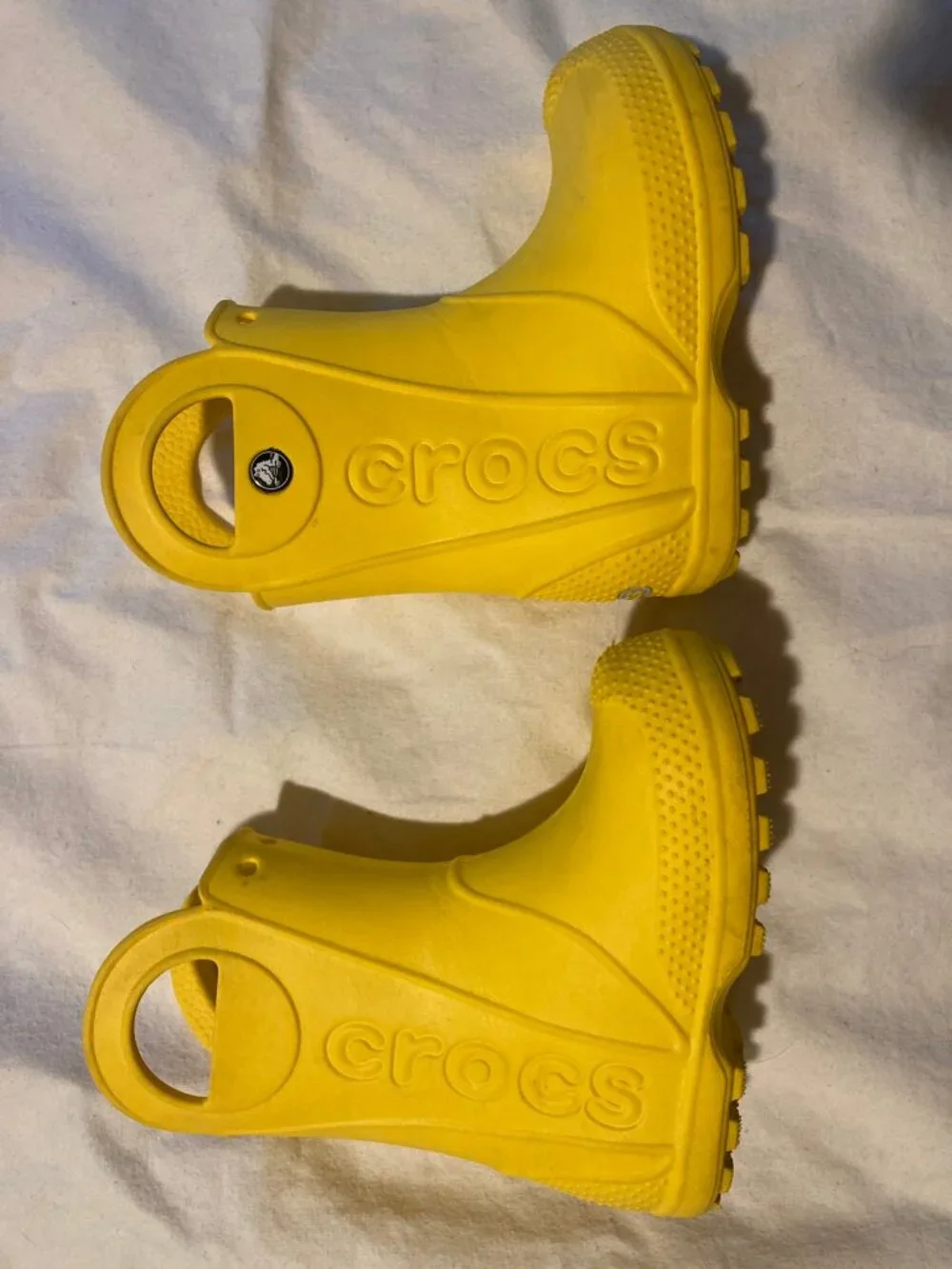 Crocs Handle It Rain Boots Yellow Child's Size C8